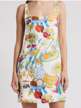 NWT Off-White Fresh Table Euroflax™ Premium Linen Mini Dress Color